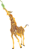 Giraffe Eating Leaves Clip Art